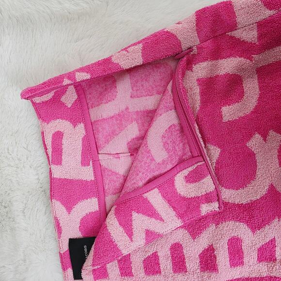 Marc Jacobs Pink Monogram Terry Mini Skirt M NWT Y2K Resort Pool Party - Picture 11 of 11